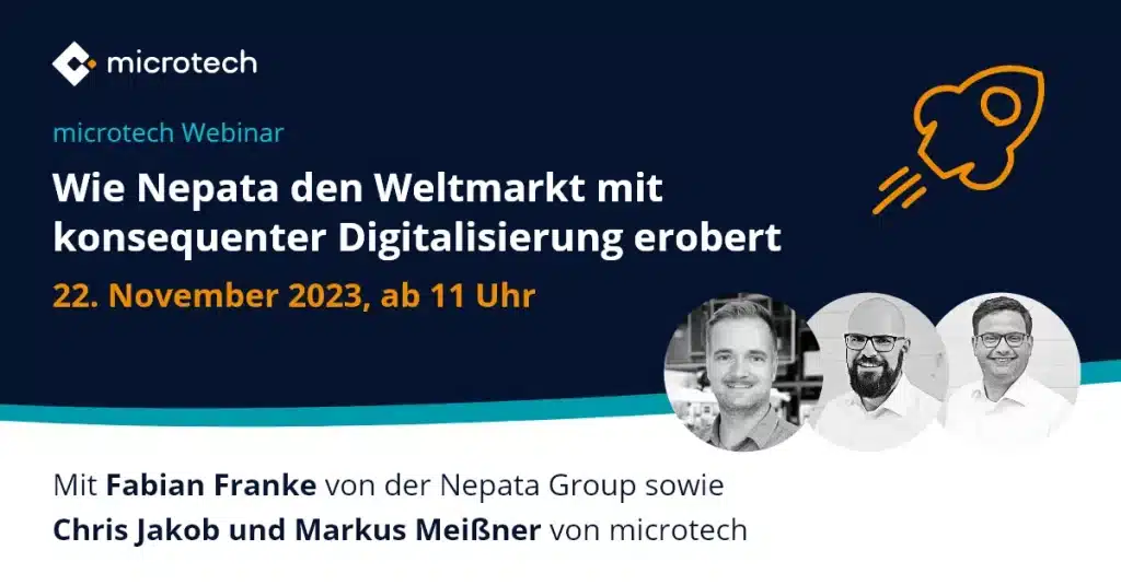 Kostenfreies Webinar: Wie Nepata den Weltmarkt mit konsequenter Digitalisierung erobert