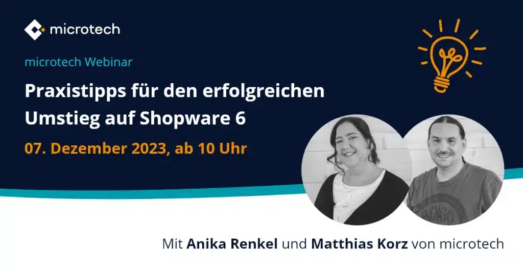 Kostenfreies Webinar: Praxistipps für den erfolgreichen Umstieg auf Shopware 6